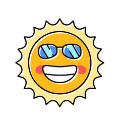 Summertime Sun Color Icon