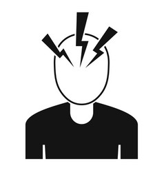 Mental Hospital Patient Icon Simple Style