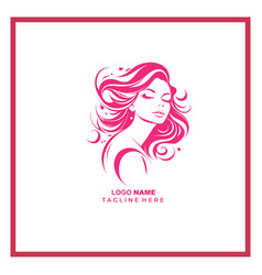 Women Beauty Salon Hair Style Logo