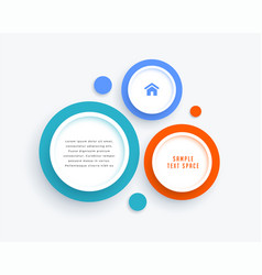 Abstract Colorful Circular Layout With Text Space