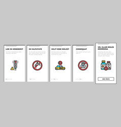 Child Life Safety Onboarding Icons Set