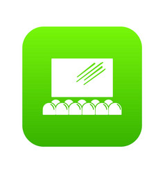 Movie Theater Screen Icon Green