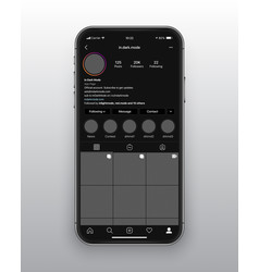 Design Template Instagram Dark Mode App Ui