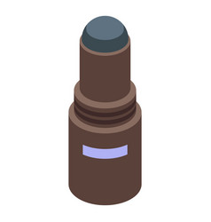 Eyebrow Black Stick Icon Isometric Eye