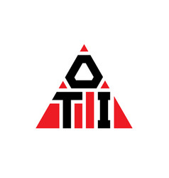 Oti Triangle Letter Logo Design With Triangle