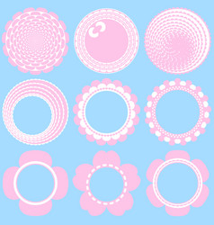 Frame Border Circle Cherry Blossom Sakura Petals C