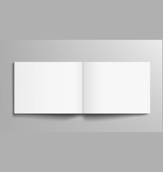 A4 Blank Landscape Brochure Mockup On Light Grey