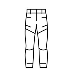 Hiking Pants Apparel Line Icon