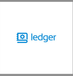 Modern Ledger Software Logo Design Template