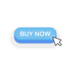 Buy Now Blue 3d Button In Flat Style Isolated