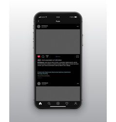 Design Template Instagram Dark Mode App Ui