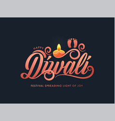 Happy Diwali Festival Spreading Light Joy Text