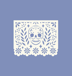 Mexican Papel Picado Perforated Paper Flag