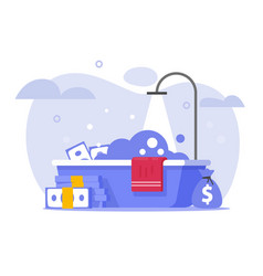 Money Laundry Or Cash Washing Launder Icon