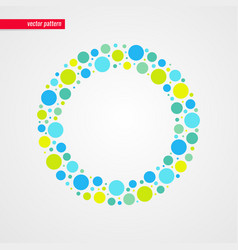 Blue Yellow And Green Bubbles Pattern Circle