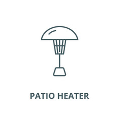 Patio Heater Line Icon Linear Concept