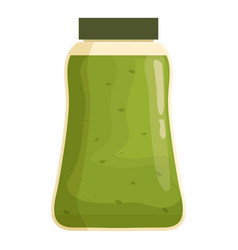 Pesto Sauce Bottle Plastic Icon Cartoon