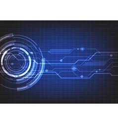 Horizontal matrix grid in space futuristic Vector Image