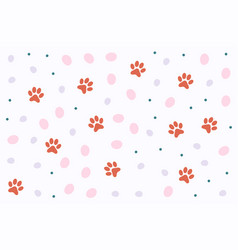 Adorable Animal Feet Print Pattern Background