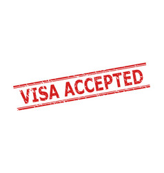 Visa Accepted Watermark With Grunge Style