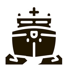 Icebreaker Ship Icon Symbol