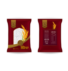 Premium Rice Product Package Mockup