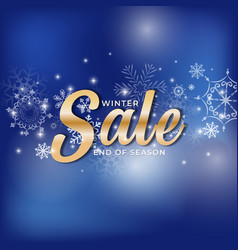 Winter End Of Season Sale Background Eps10