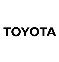 Toyota Brand Logo Car Symbol Name Black Design