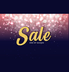 Winter End Of Season Sale Background Eps10