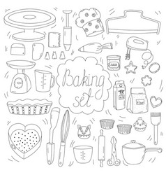 Baking Set Hand Drawn Kitchen Tools