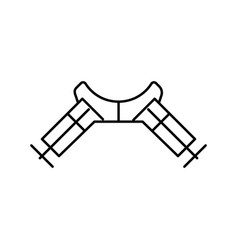 Corner Clamp Line Icon