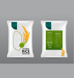 Premium Rice Product Package Mockup