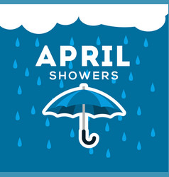 April Showers Design For Banner Or Background