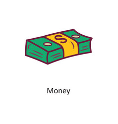 Money Fill Outline Icon Design