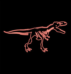 Neon Dinosaur Skeleton Tyrannosaurus Rex Bones