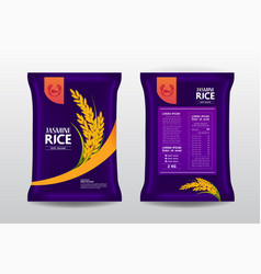 Premium Rice Product Package Mockup