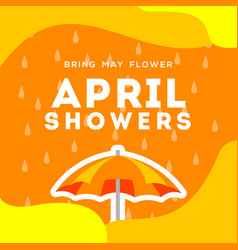 April Showers Design For Banner Or Background