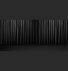 Realistic Black Curtain Background