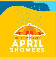 April Showers Design For Banner Or Background