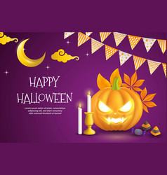 Realistic Halloween Wallpaper Design