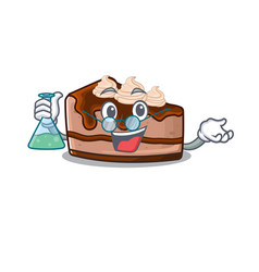 Cool Chocolate Cheesecake Professor Cartoon