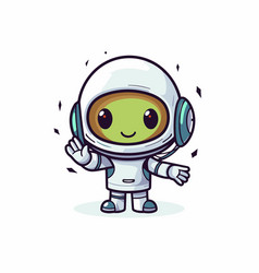 Cute Astronaut Cartoon Spaceman