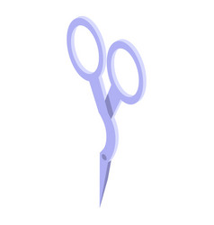 Eyebrow Correction Scissors Icon Isometric