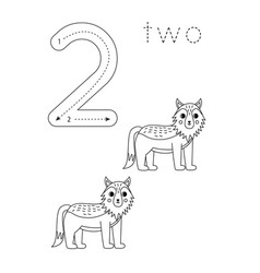 Flashcard Number 2 Preschool Worksheet Cute