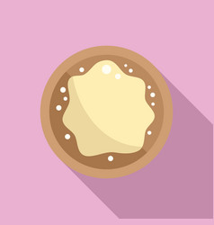 Knead Dough Icon Flat Pizza Pastry