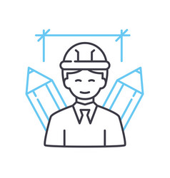 Architect Line Icon Outline Symbol