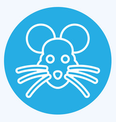 Icon Rat Related To Animal Head Symbol Blue Eyes