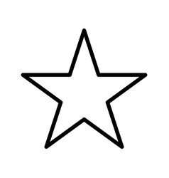 Star Thin Line Icon