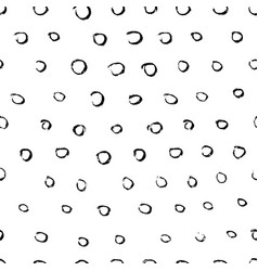 Thin Circles Brushstrokes Seamless Pattern Thib