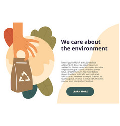 We Care About The Environment Web Template